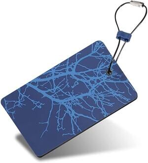 Lewis N Clark Travel Cruise Luggage Tag Blue Tree Waterproof High Visibility NWT